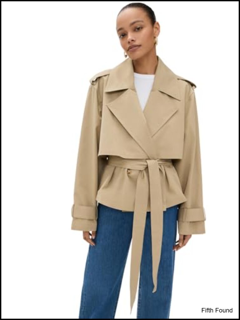 Cotton Cupro Gabardine Twill Trench Coat